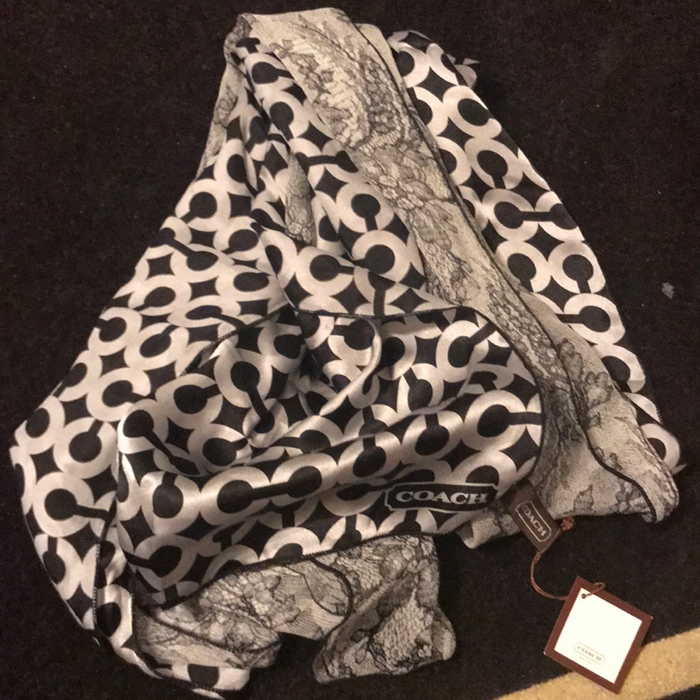 Coach silk scarf